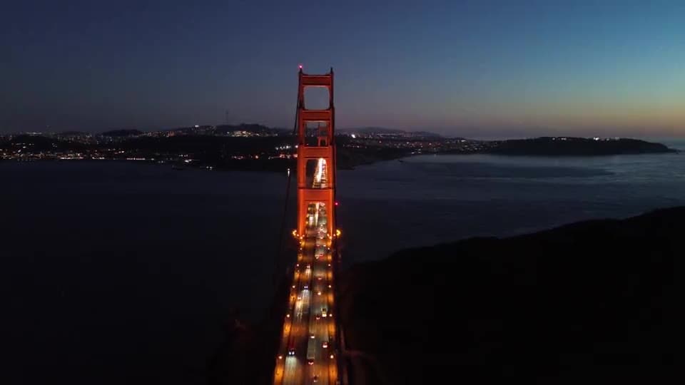 san francisco city context at night