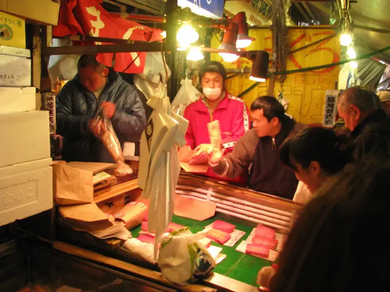 Tsukiji Outer Market in tokyo