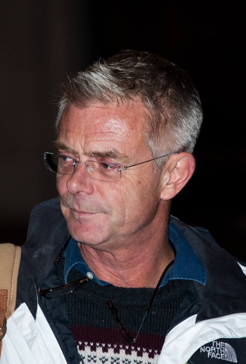 Stephen Daldry in glasses and a dark jacket
