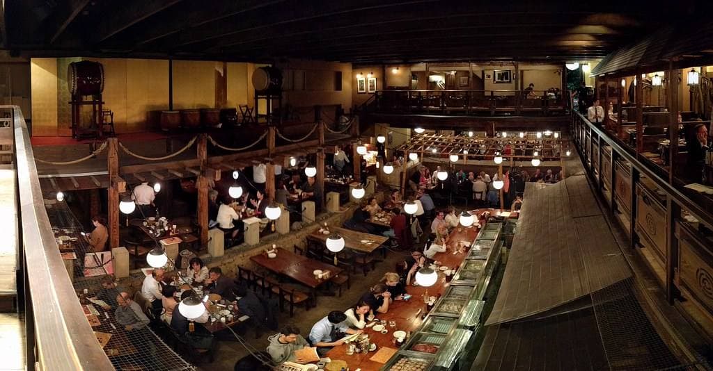 Kill Bill: Vol. 1: Kamishibai: pull picture cards out of a wooden paper theatre and each one stamps where the film’s Tokyo was really made, from a Beijing soundstage to a Los Angeles tunnel; then wiggle your big toe to wake Los Angeles.