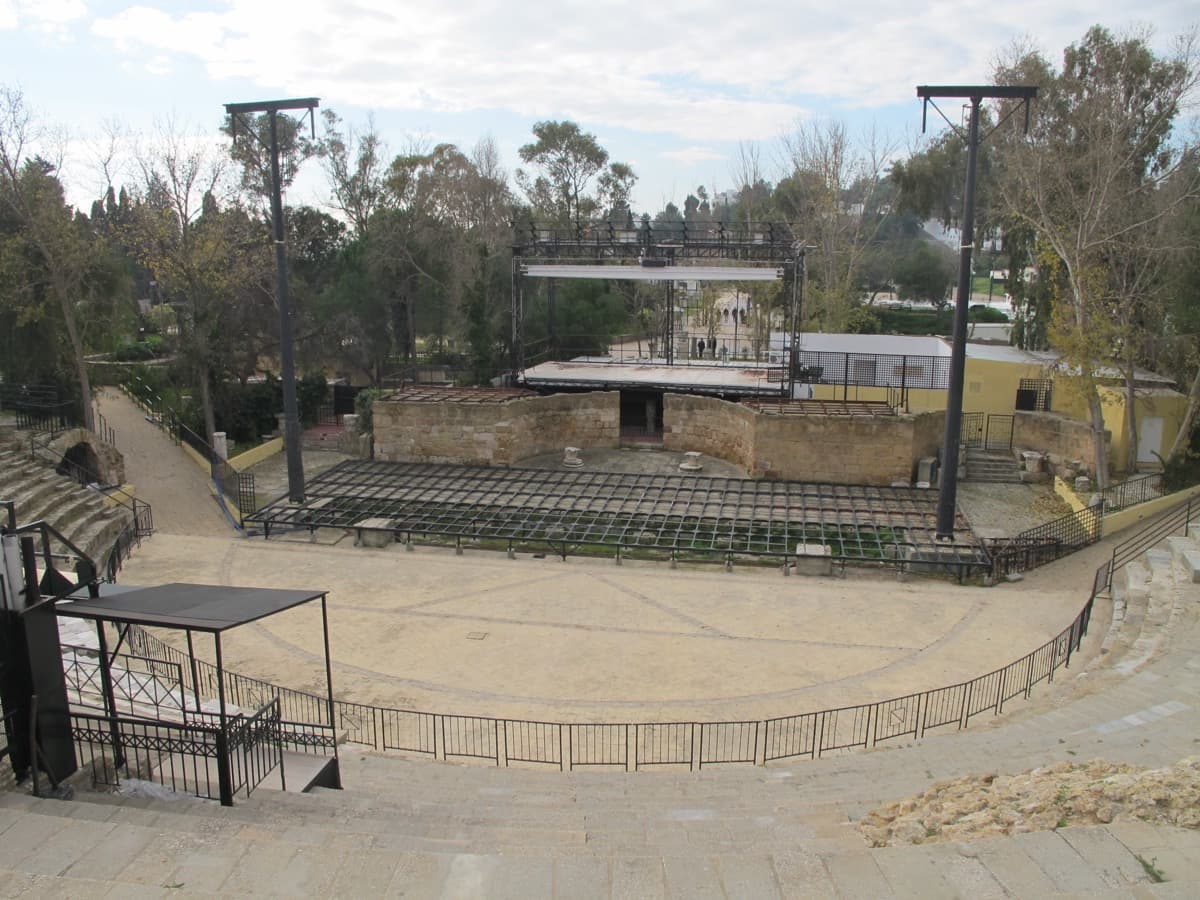 Stone tiers of the Roman theatre at Carthage
