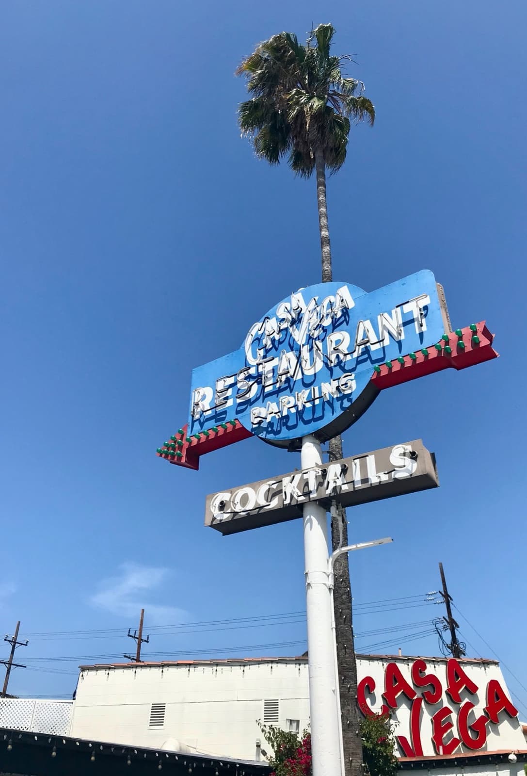 The tall Casa Vega roadside sign