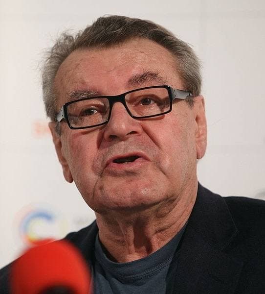 Miloš Forman, grey-haired, in 2009