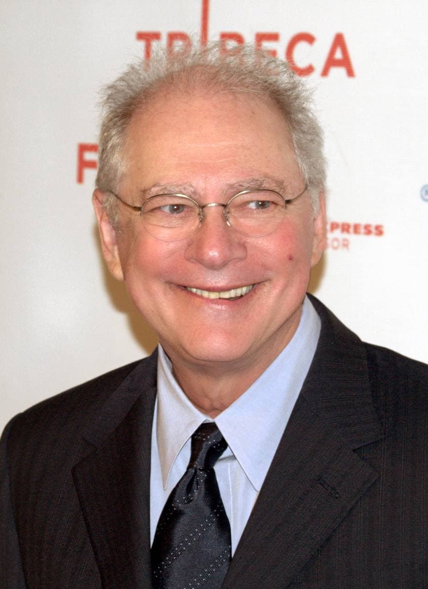 Barry Levinson, bearded, in a dark jacket