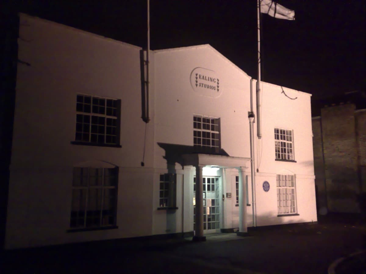The front of the studio buildings