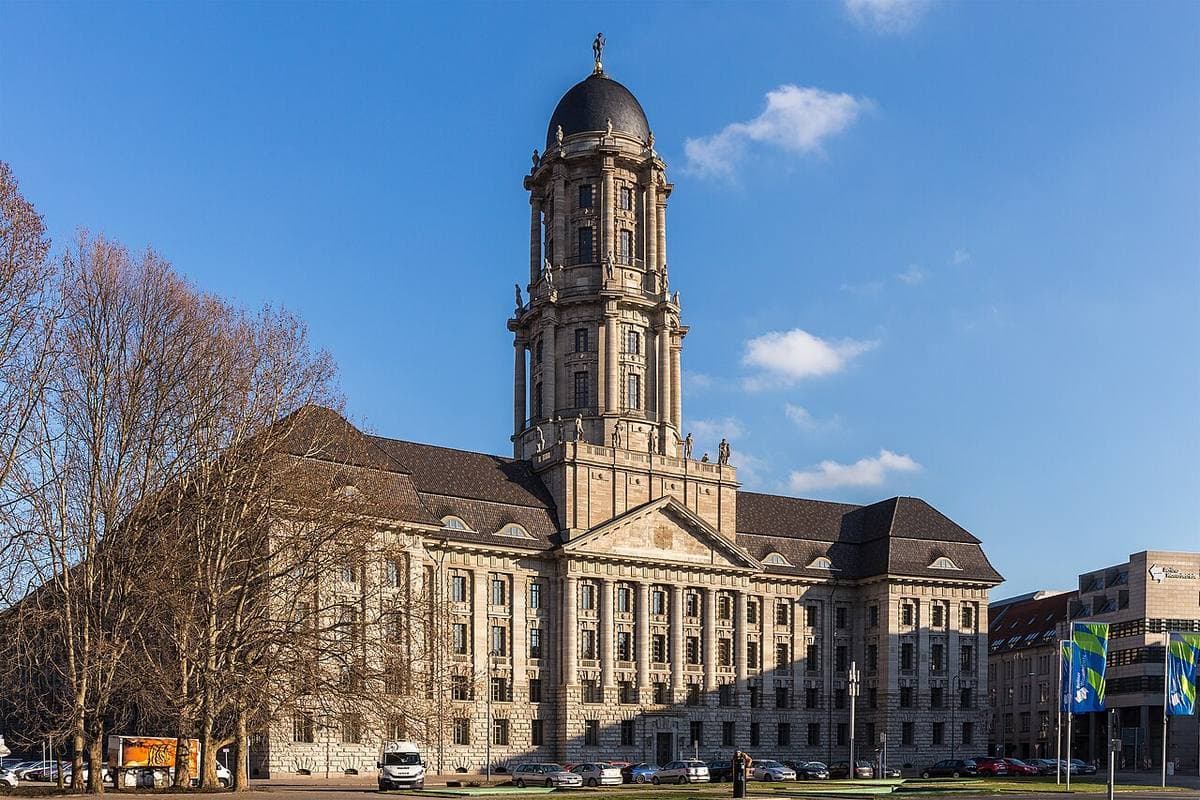 The Altes Stadthaus with its tall domed tower