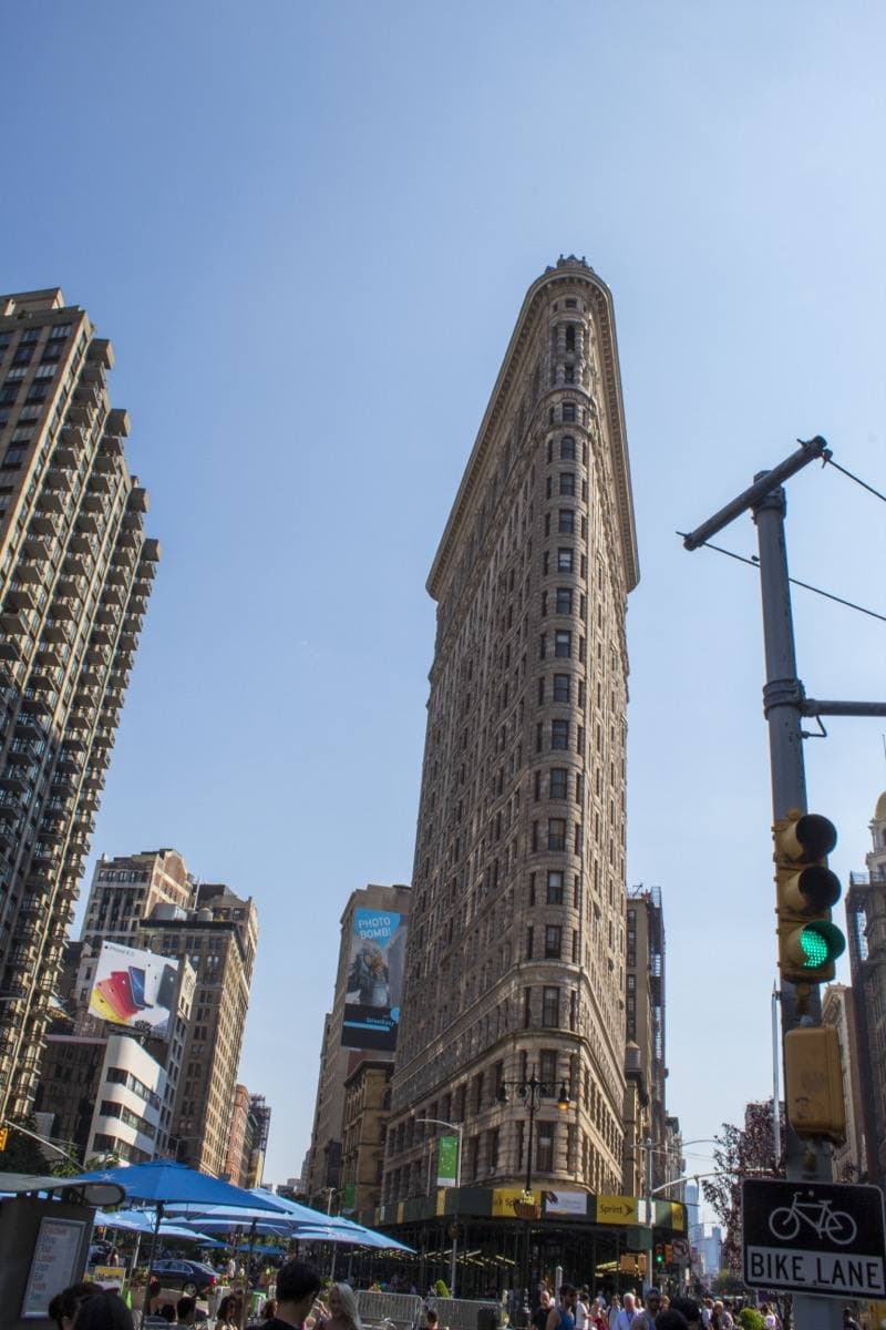 The narrow prow of the Flatiron Building