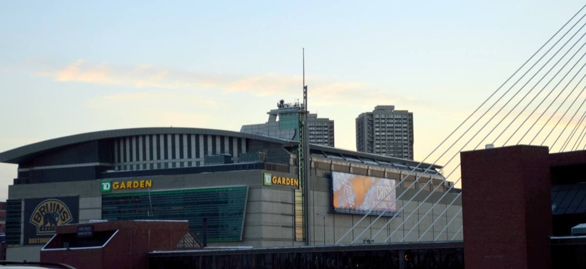 TD Garden from the Charlestown Bridge over the Charles River