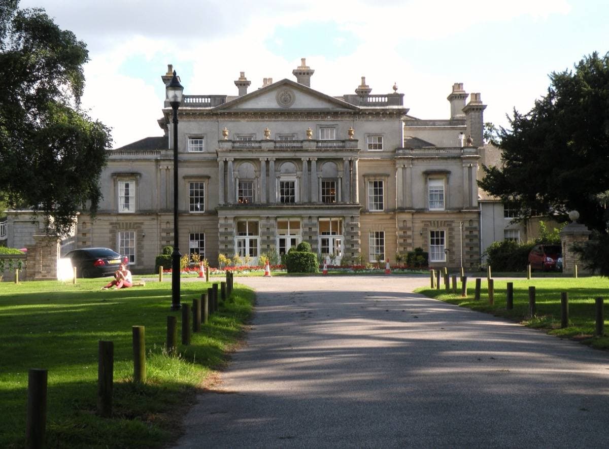 The Chantry mansion across the lawns of Chantry Park