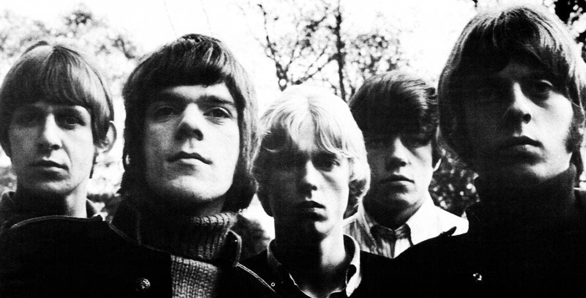 The five members of the Move in a 1967 trade advertisement