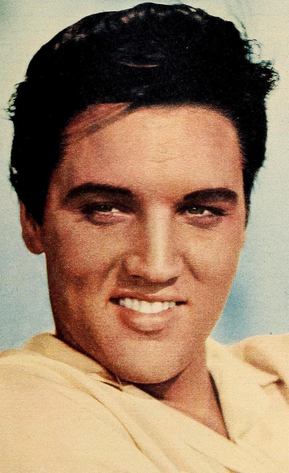 Head-and-shoulders portrait of Elvis Presley