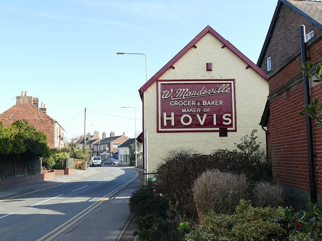 A village bakery shopfront in Holmes Chapel