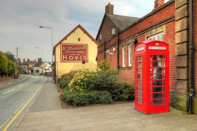 The centre of the village of Holmes Chapel
