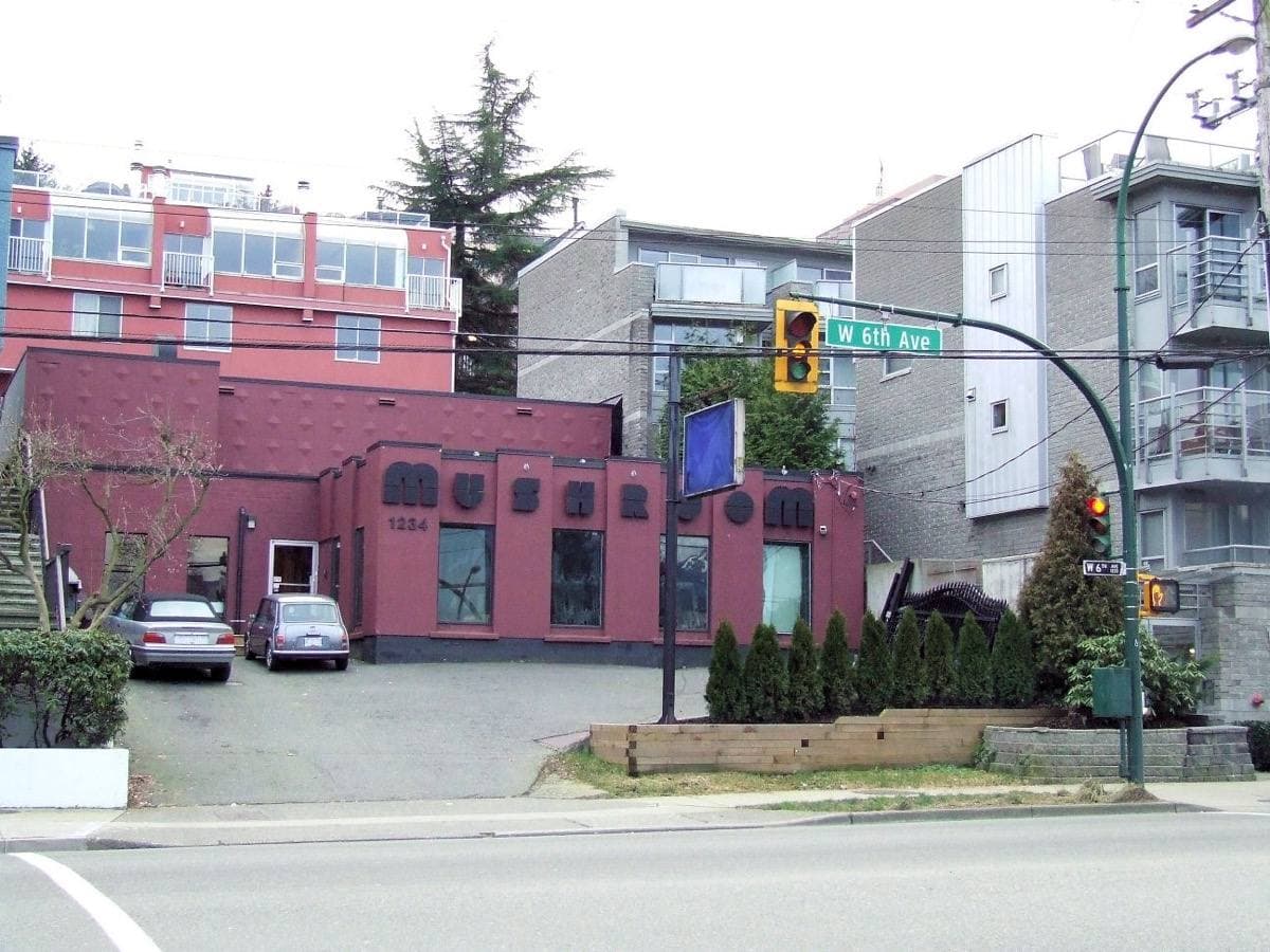 The low Mushroom Studios building on West 6th Avenue in Vancouver
