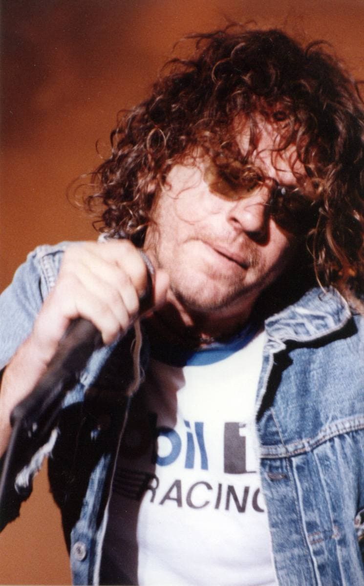 Michael Hutchence on stage in Melbourne in 1994