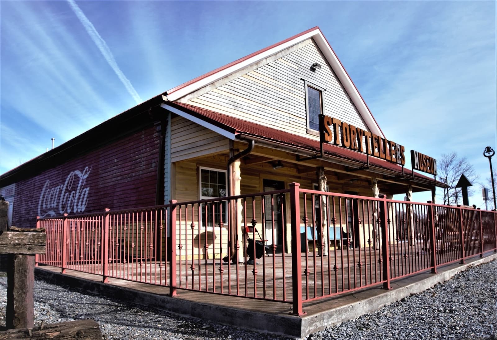 An old general store with a porch