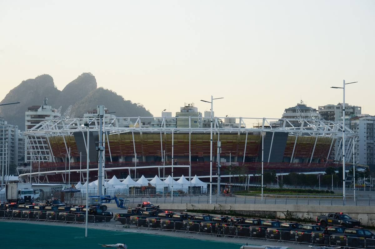 The Olympic Park in Barra da Tijuca from above