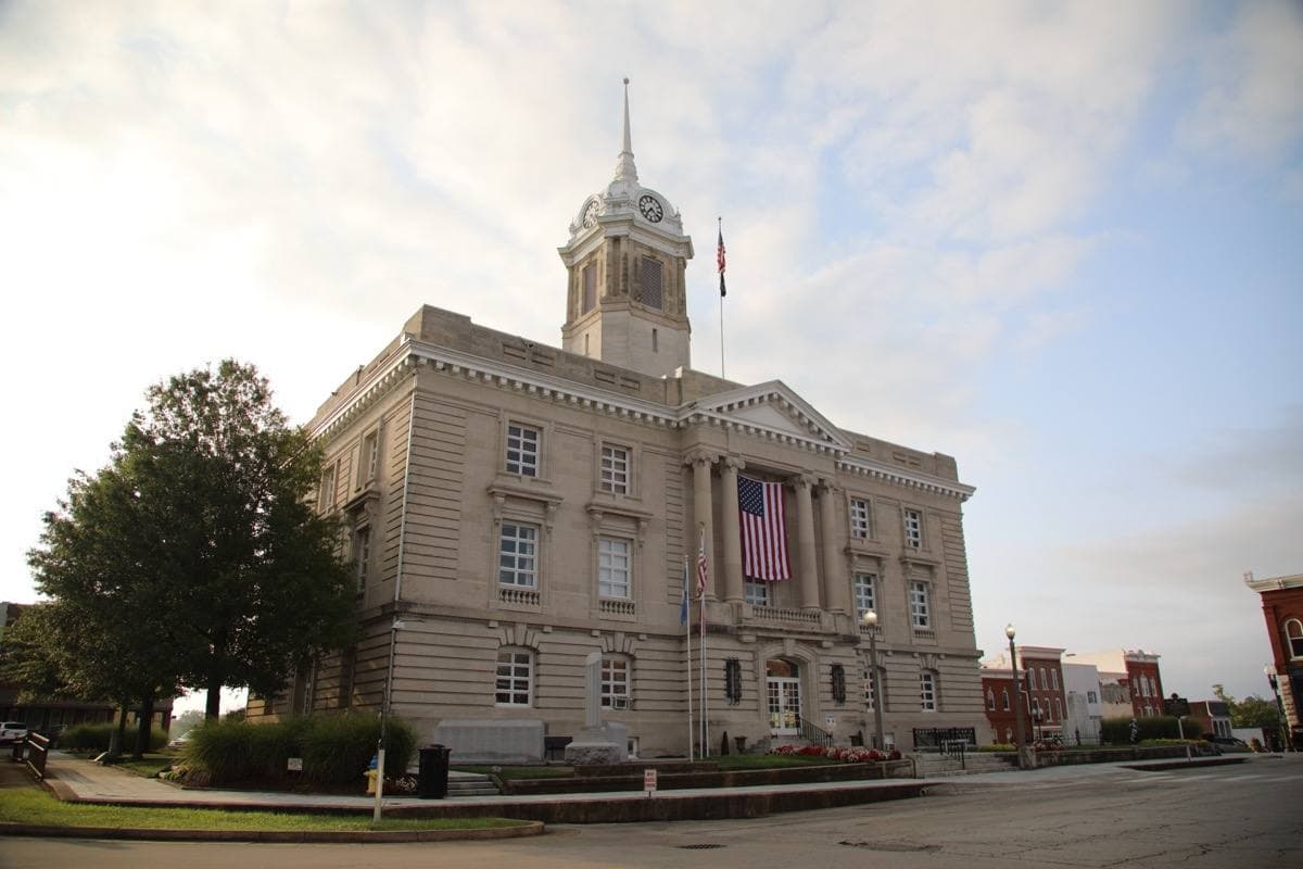 The Maury County Courthouse in downtown Columbia, Tennessee