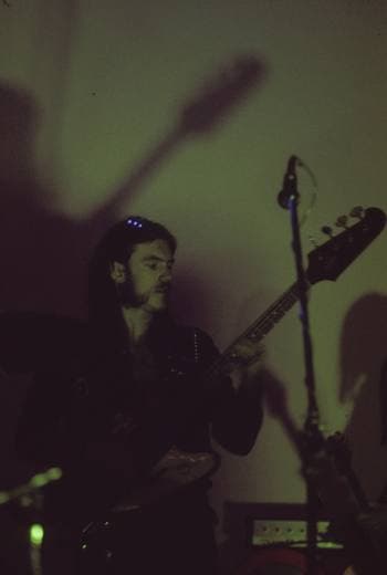 Lemmy playing bass with Hawkwind in 1974