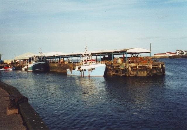 Fishing boats moored at the North Shields Fish Quay