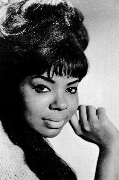 Mary Wells smiling, her hair in a short bouffant