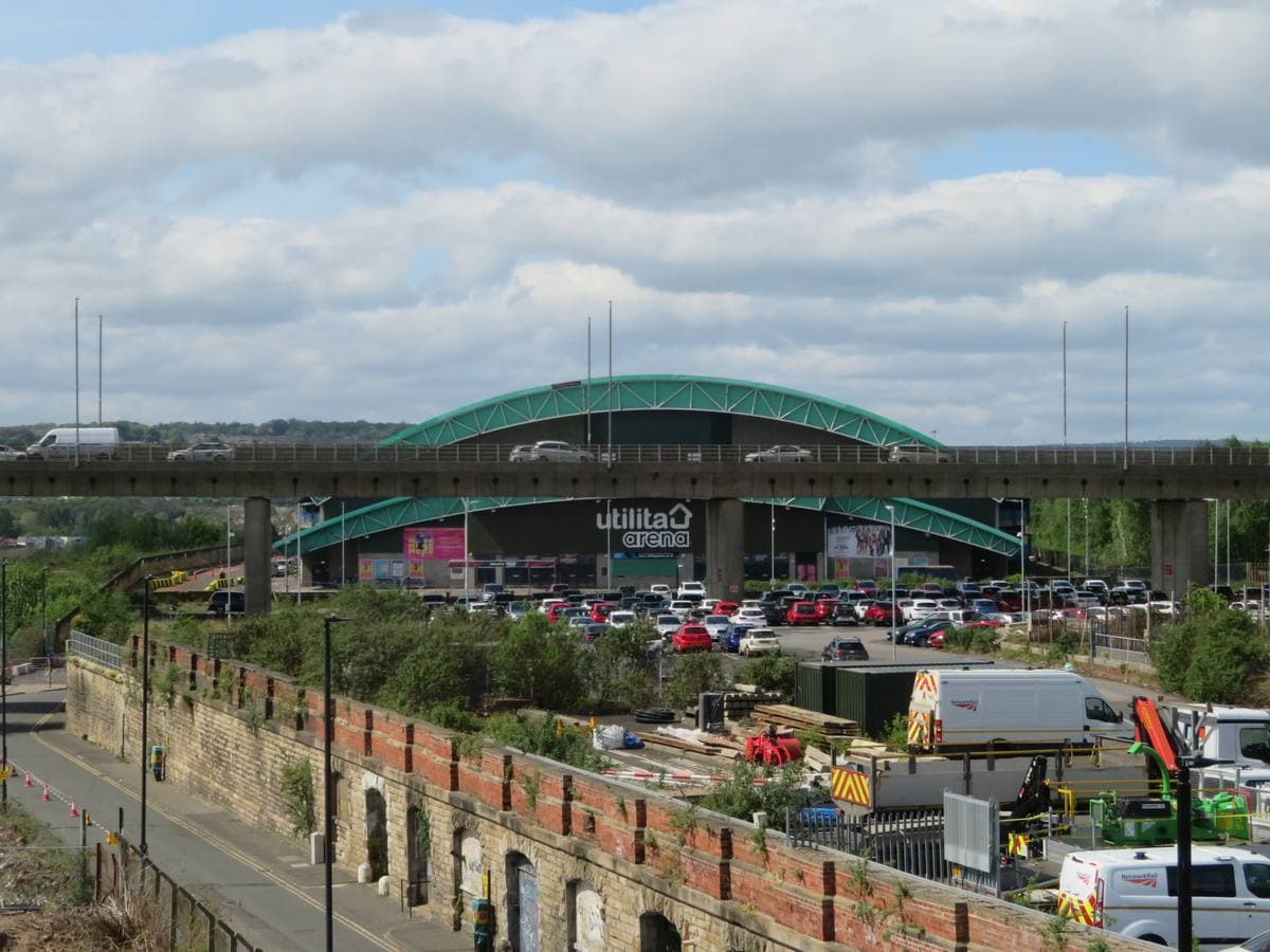 Newcastle’s arena with its green roof