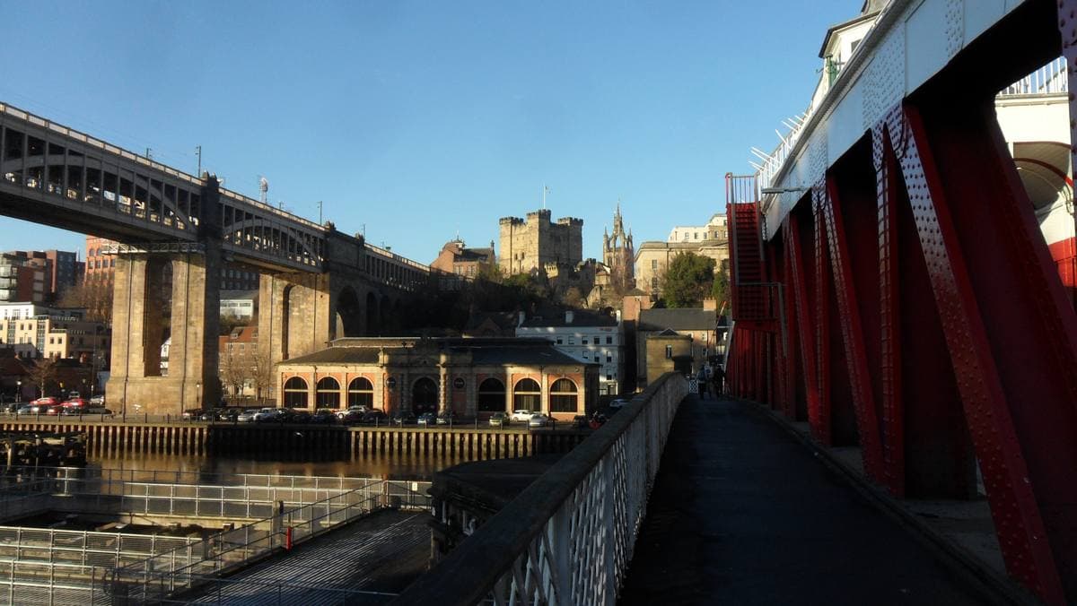 Newcastle’s Castle Keep seen from the river