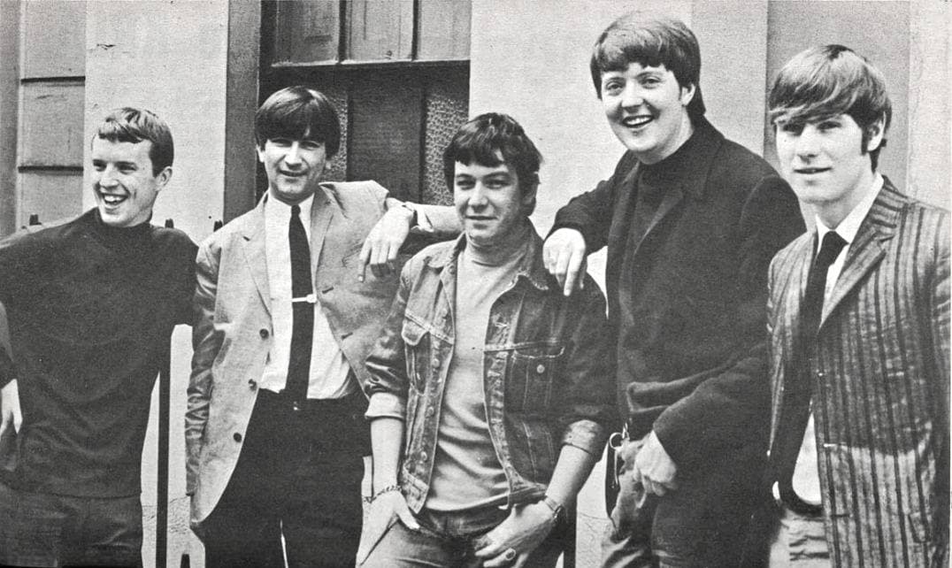 The Animals posing together in 1965