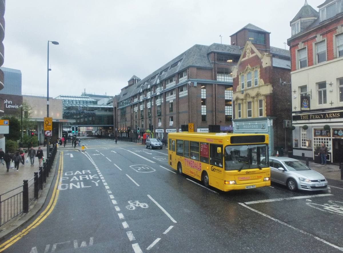 Percy Street in Newcastle
