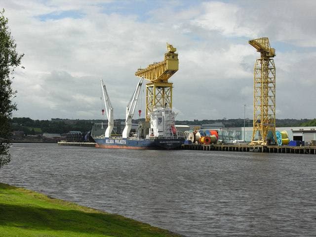 Cranes on the Tyne at Walker