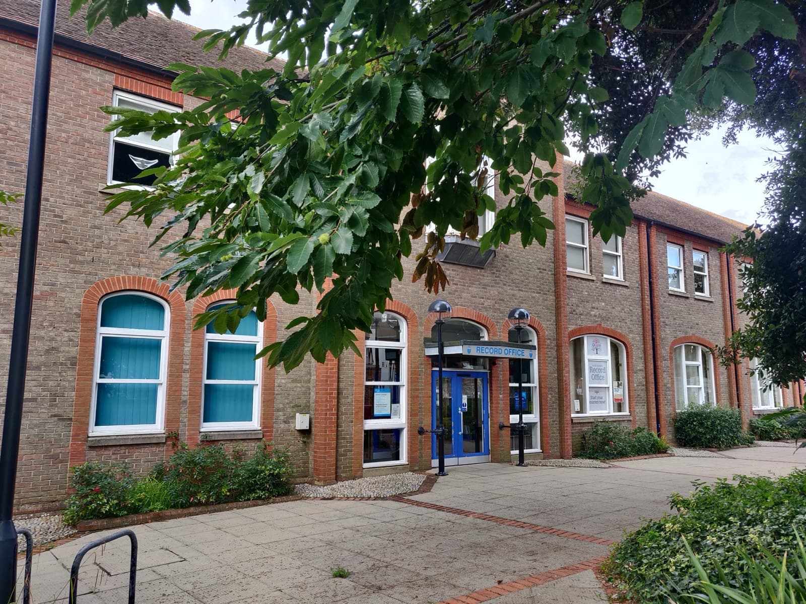 The front of the West Sussex Record Office building