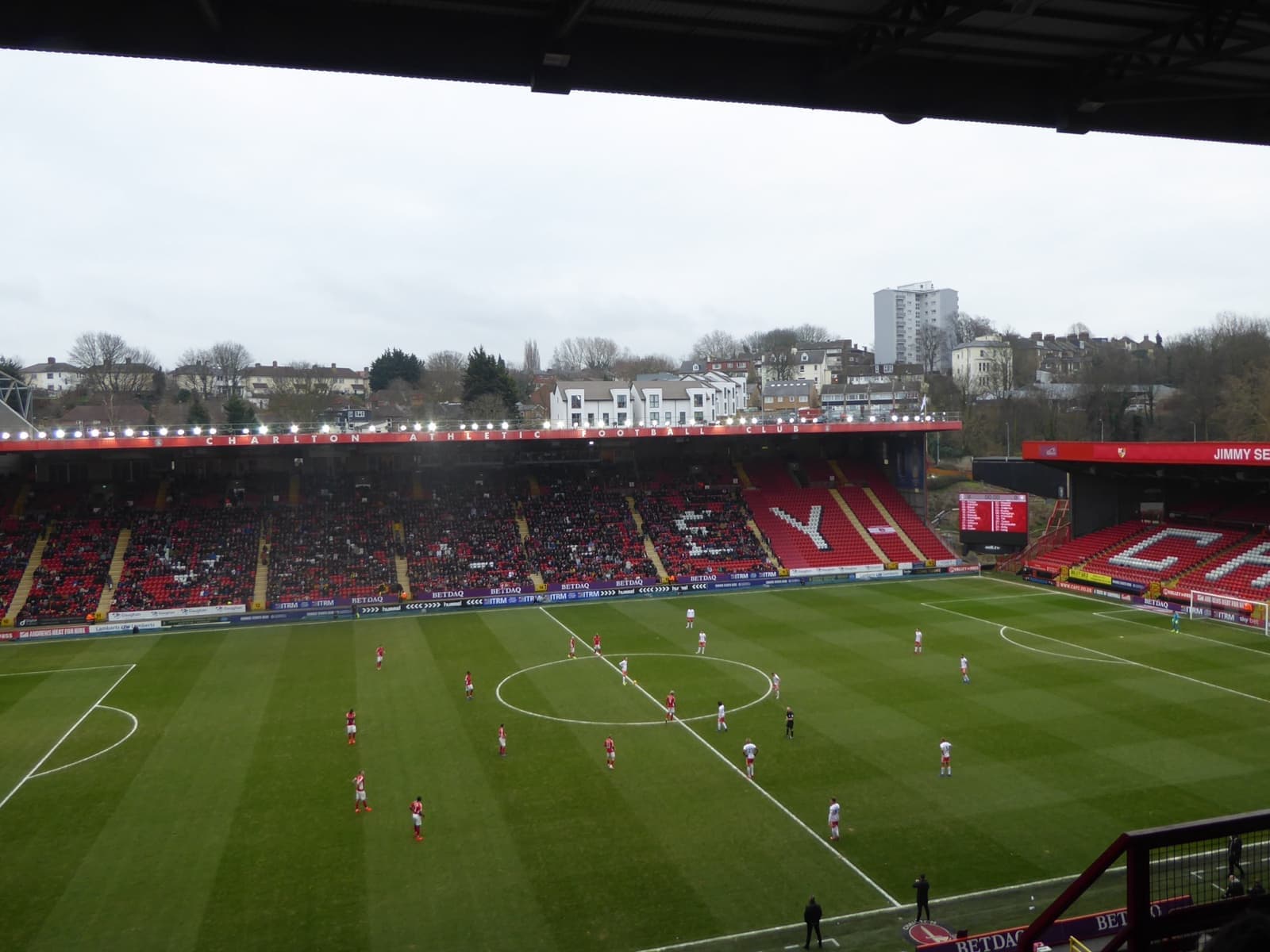 The stands of the Valley football ground in Charlton
