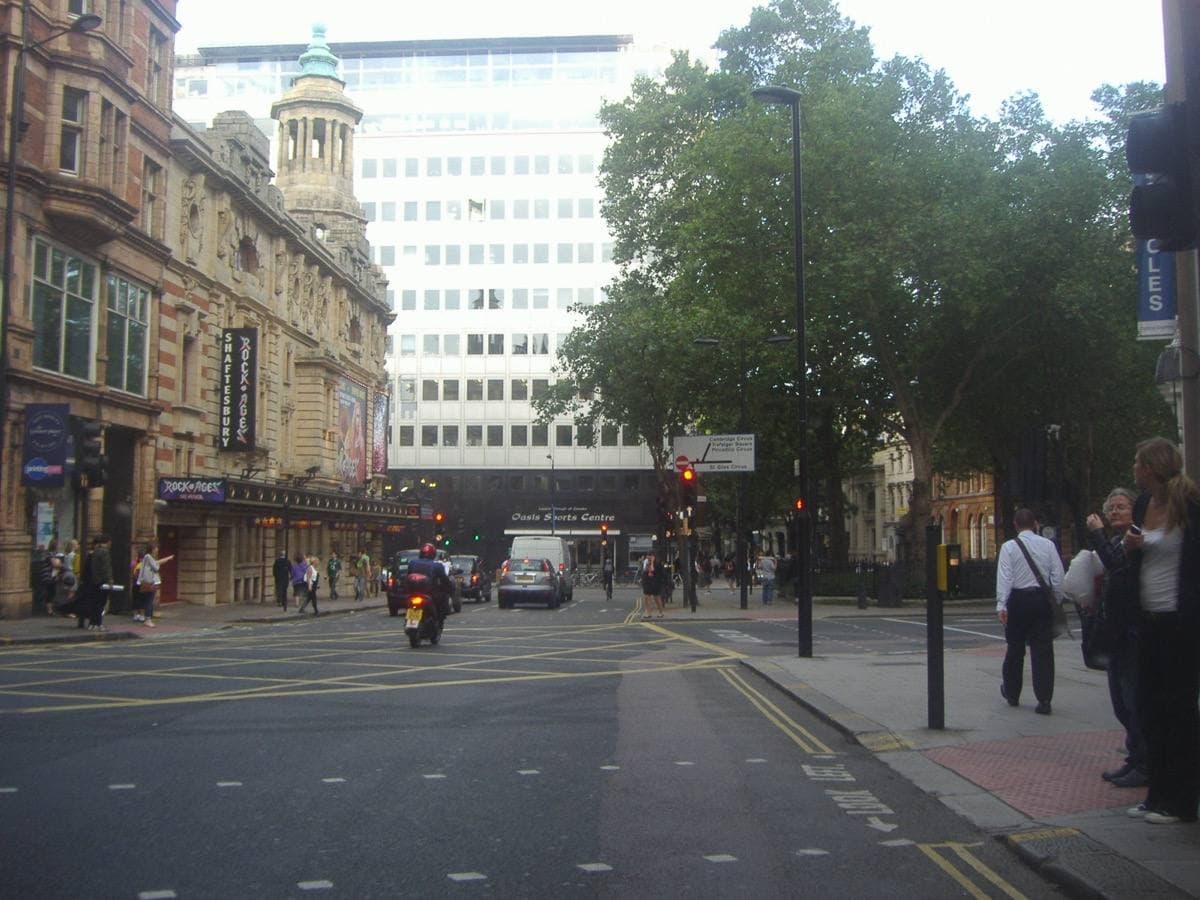 Shaftesbury Avenue at the Bloomsbury Street junction