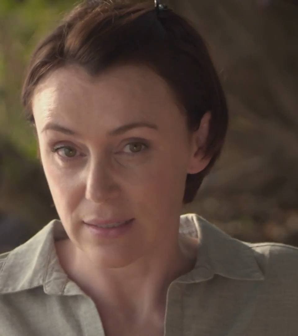 Keeley Hawes outdoors in Sierra Leone