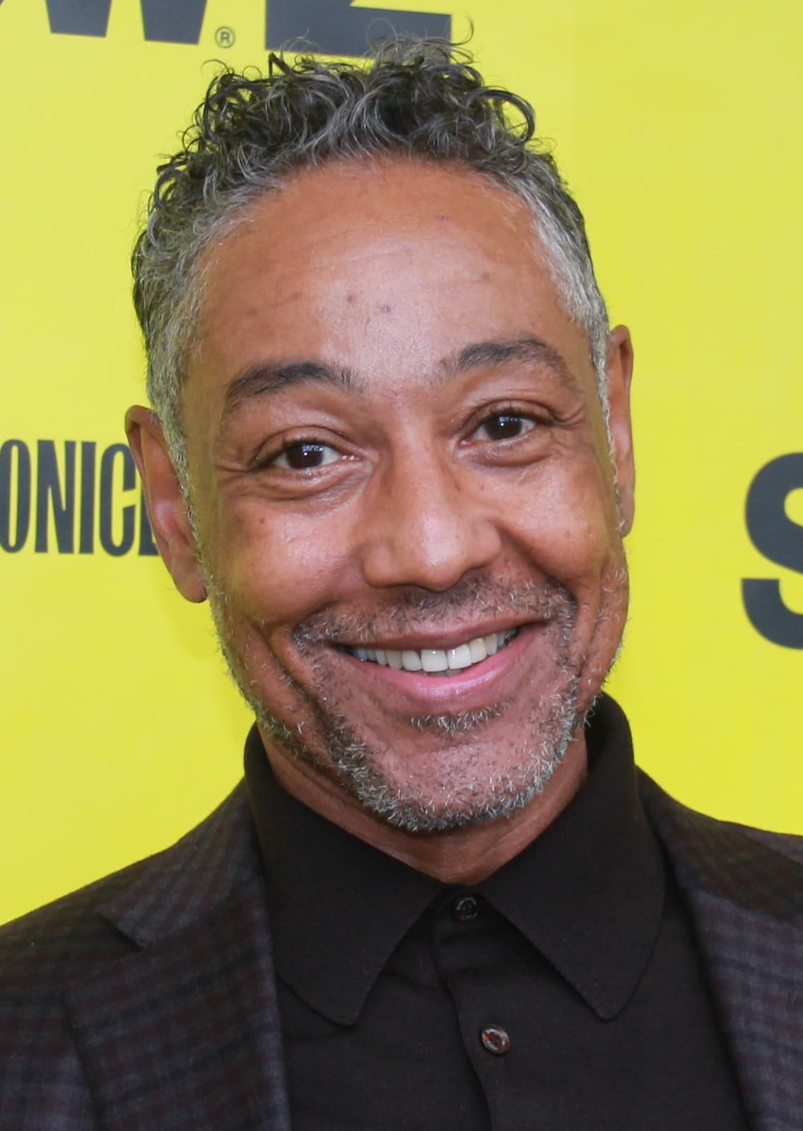 Giancarlo Esposito in a dark jacket