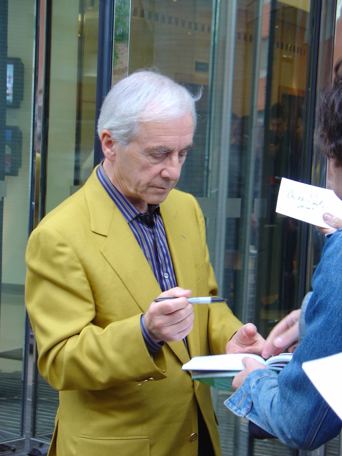 Andrew Sachs outdoors in a jacket