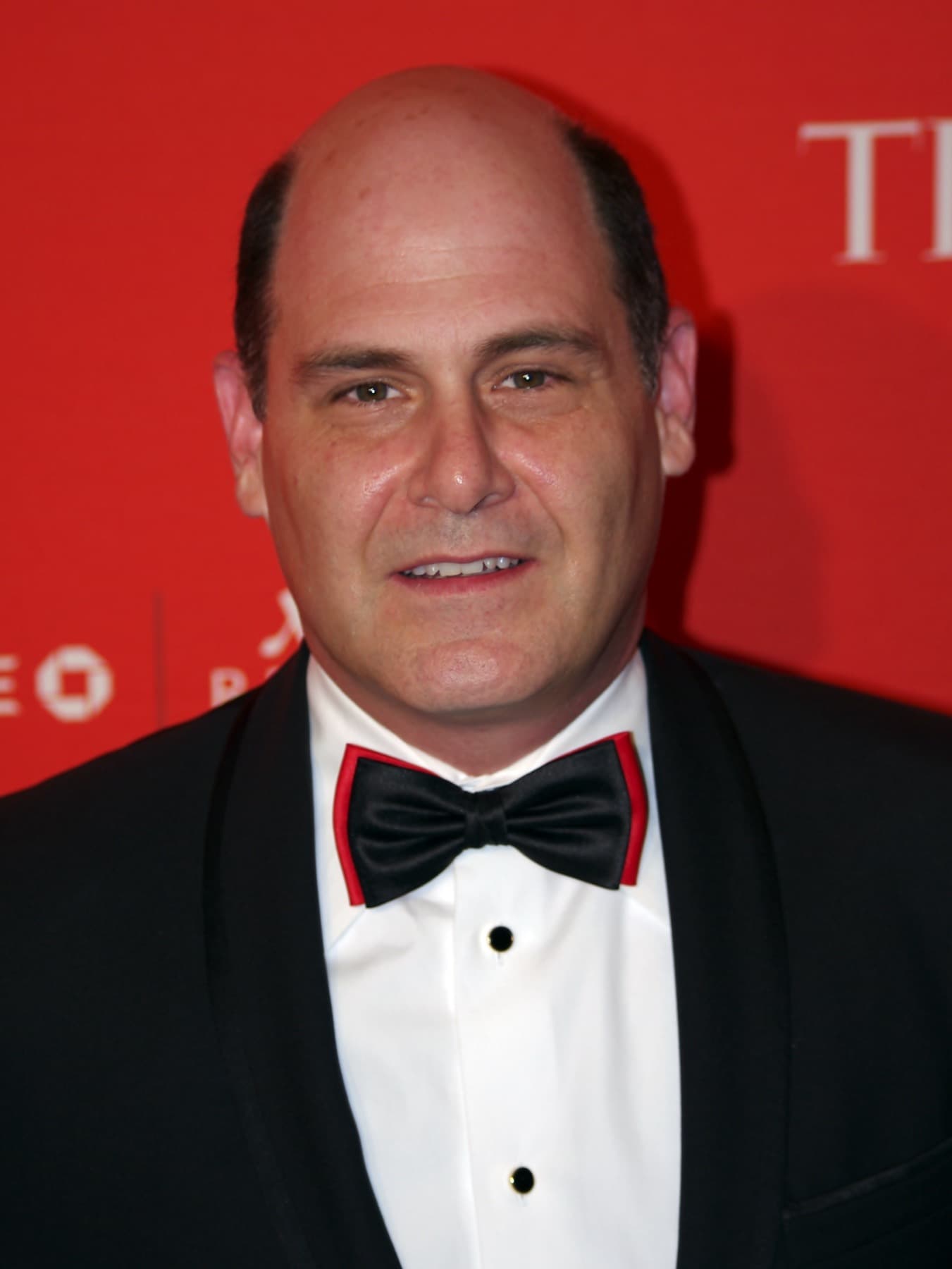 Matthew Weiner in a dinner jacket and bow tie