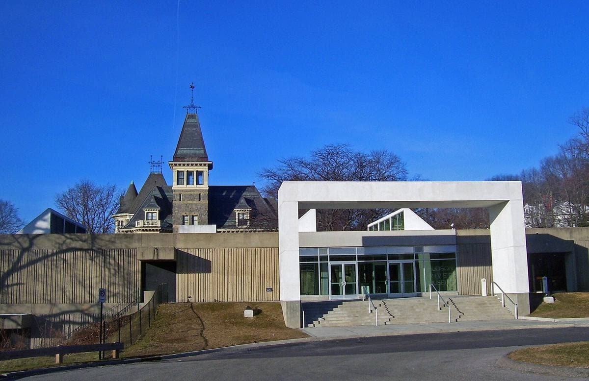 Glenview, a stone Victorian mansion beside the modern museum building
