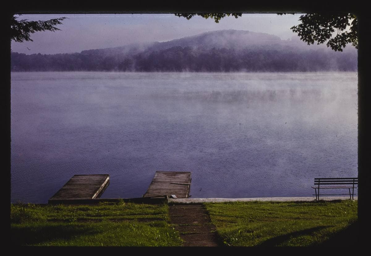 A 1978 colour slide of Scott’s resort on Oquaga Lake