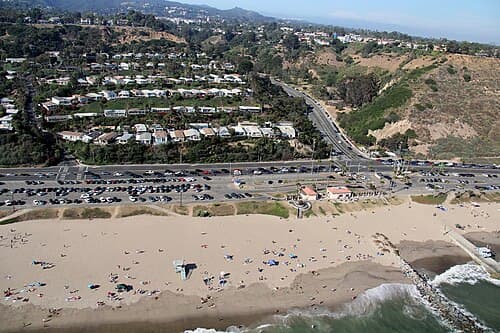 Location photograph of Will Rogers State Beach