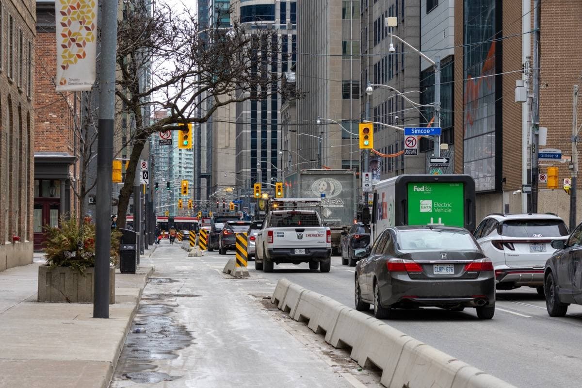 Adelaide Street West towards Simcoe Street