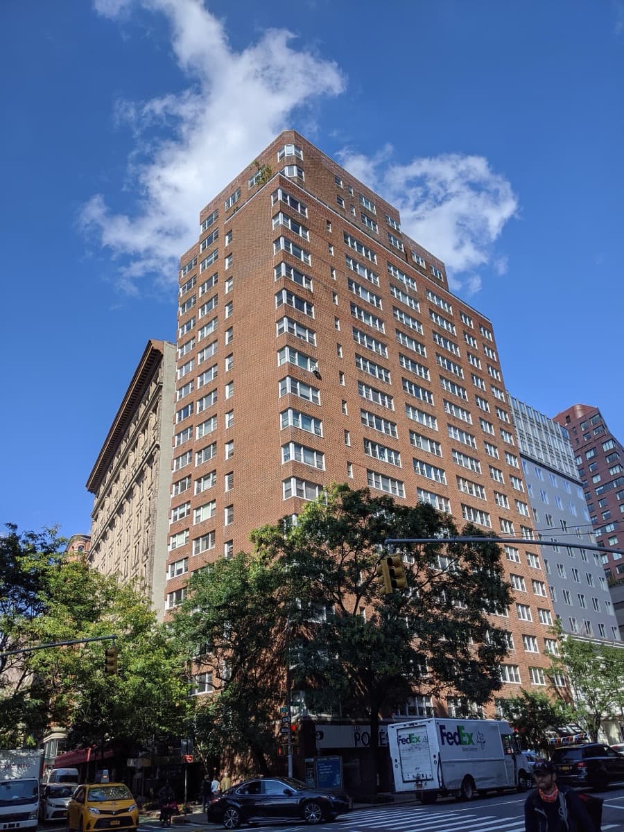 A mid-block view of Fourth Avenue buildings