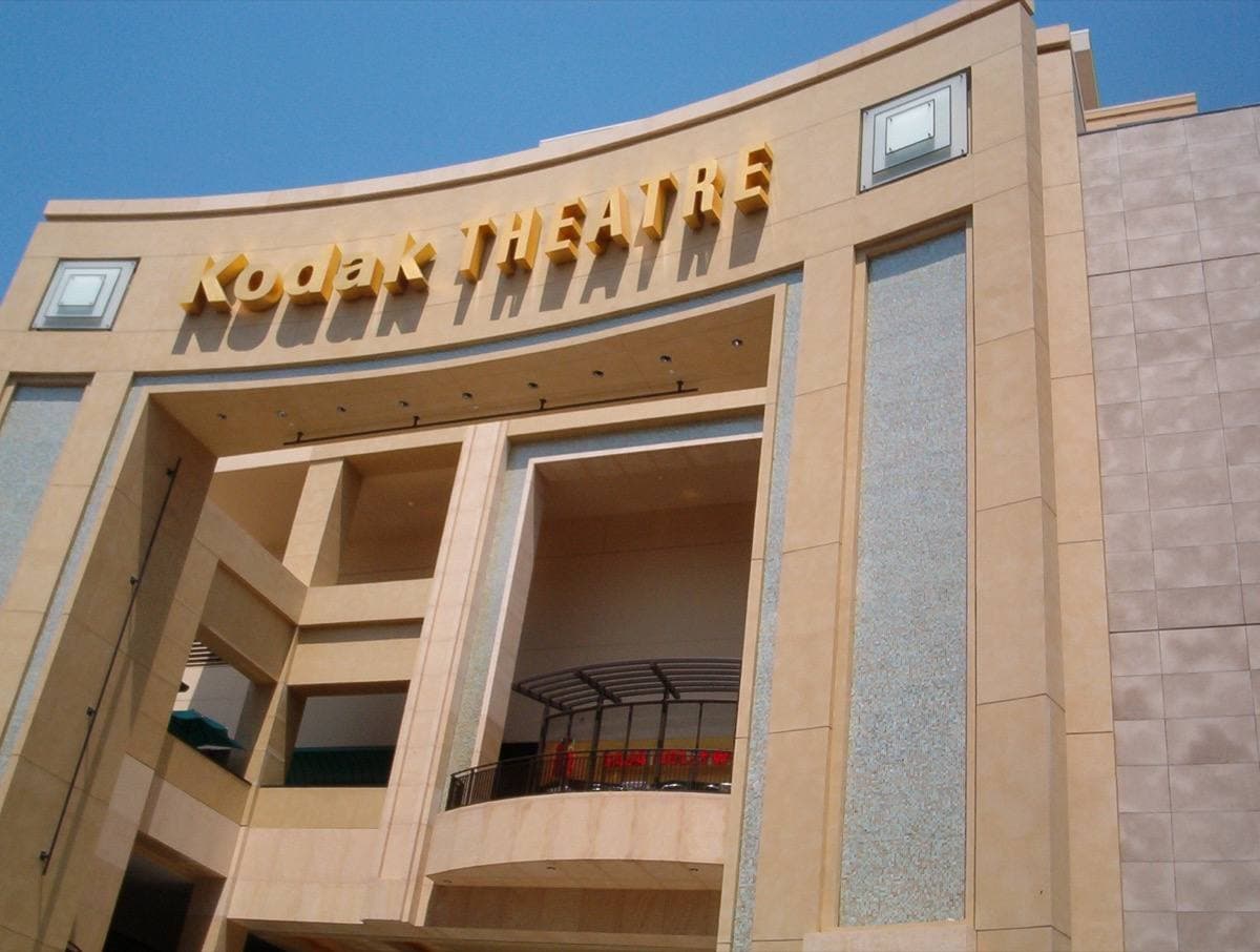 The entrance of the Kodak Theatre on Hollywood Boulevard