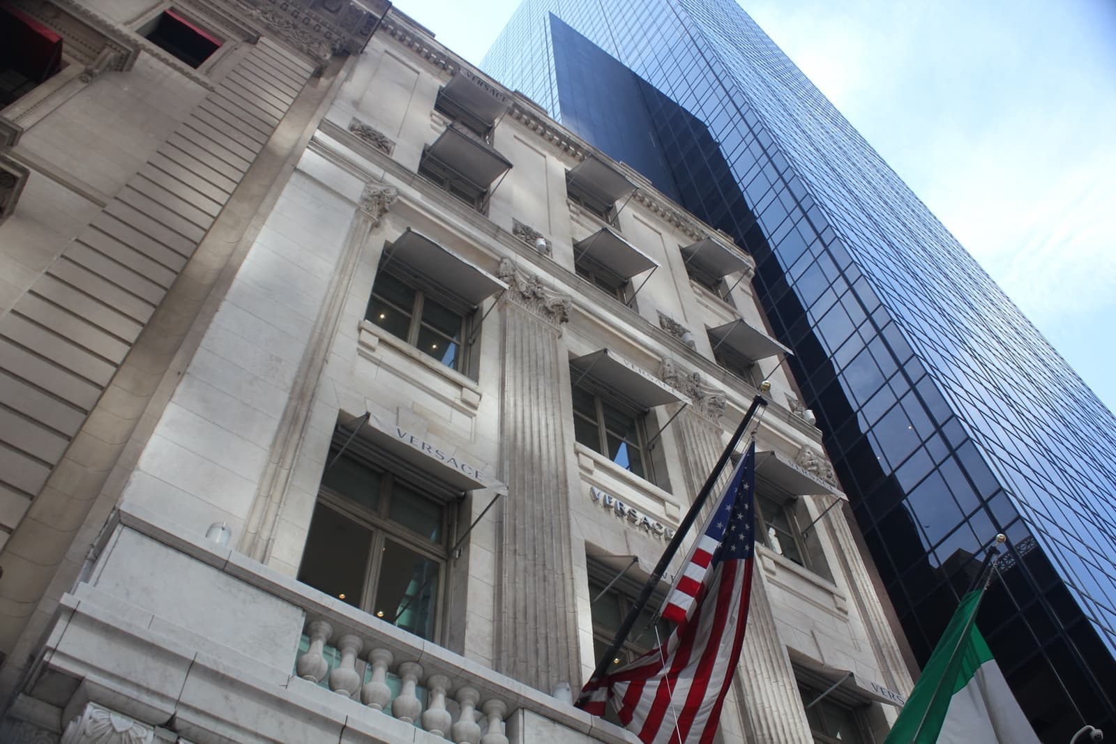 A dark glass tower on Fifth Avenue