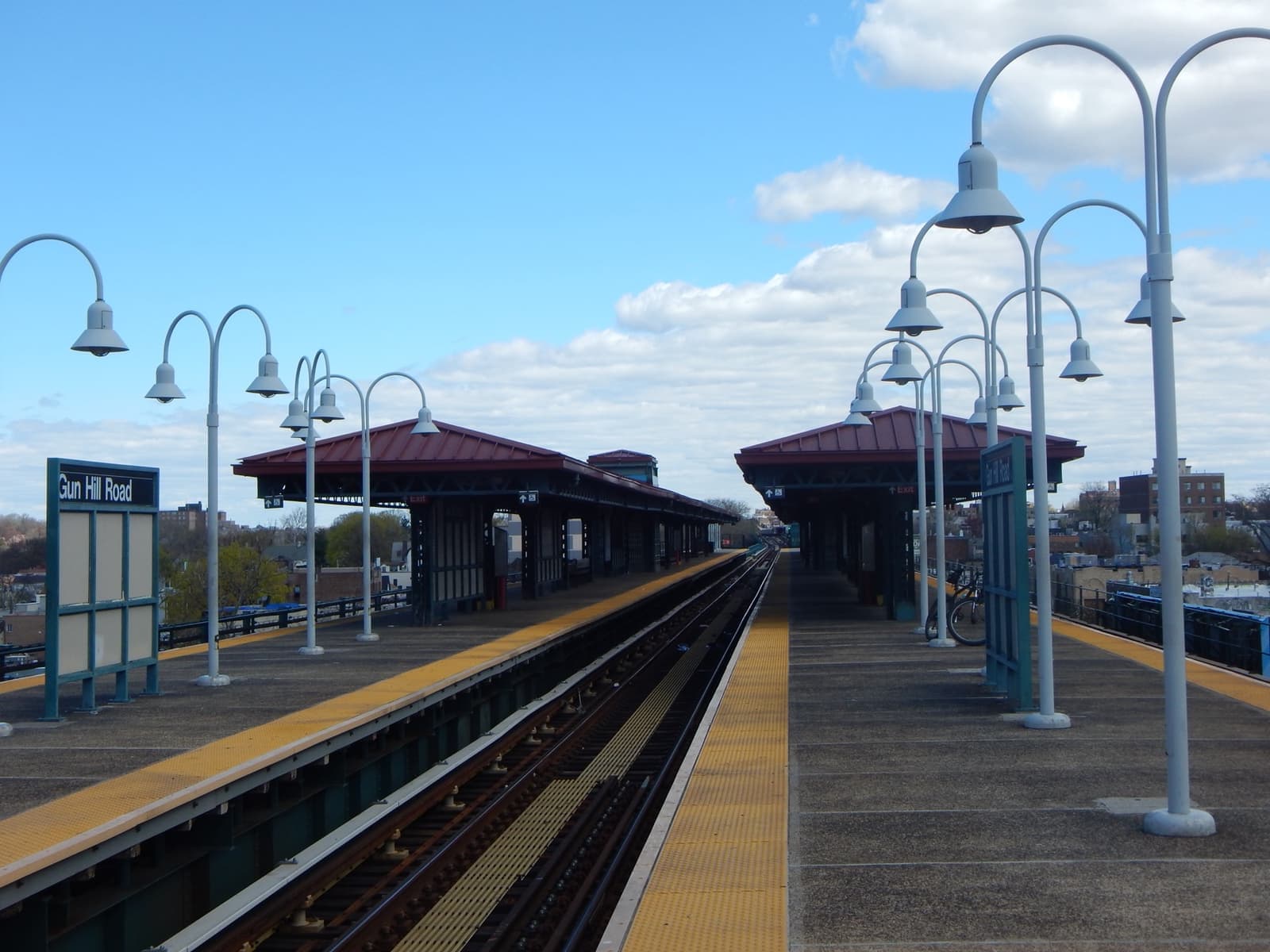 An elevated subway station over White Plains Road