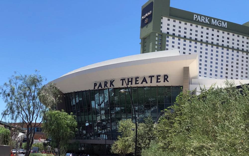 The Park Theater building on the Las Vegas Strip in 2019