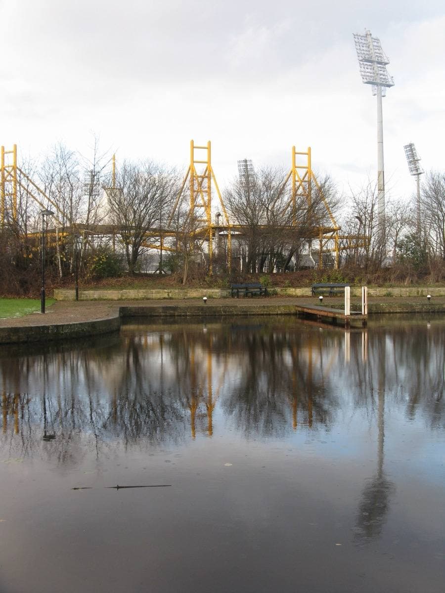 The stands of Don Valley Stadium in Sheffield