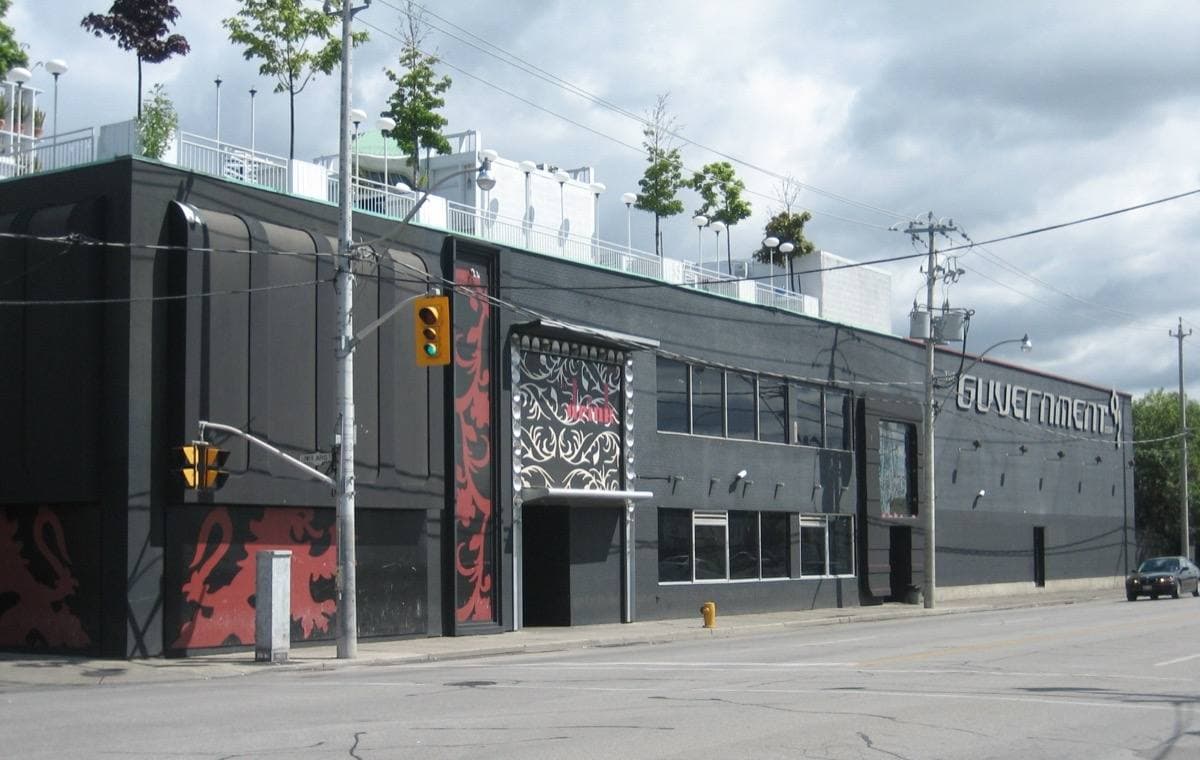 The Guvernment nightclub building on the Toronto waterfront