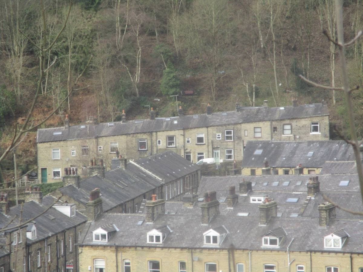 The roofs of Hebden Bridge in its valley