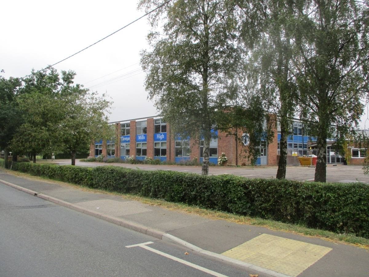 The buildings of Thomas Mills High School in Framlingham